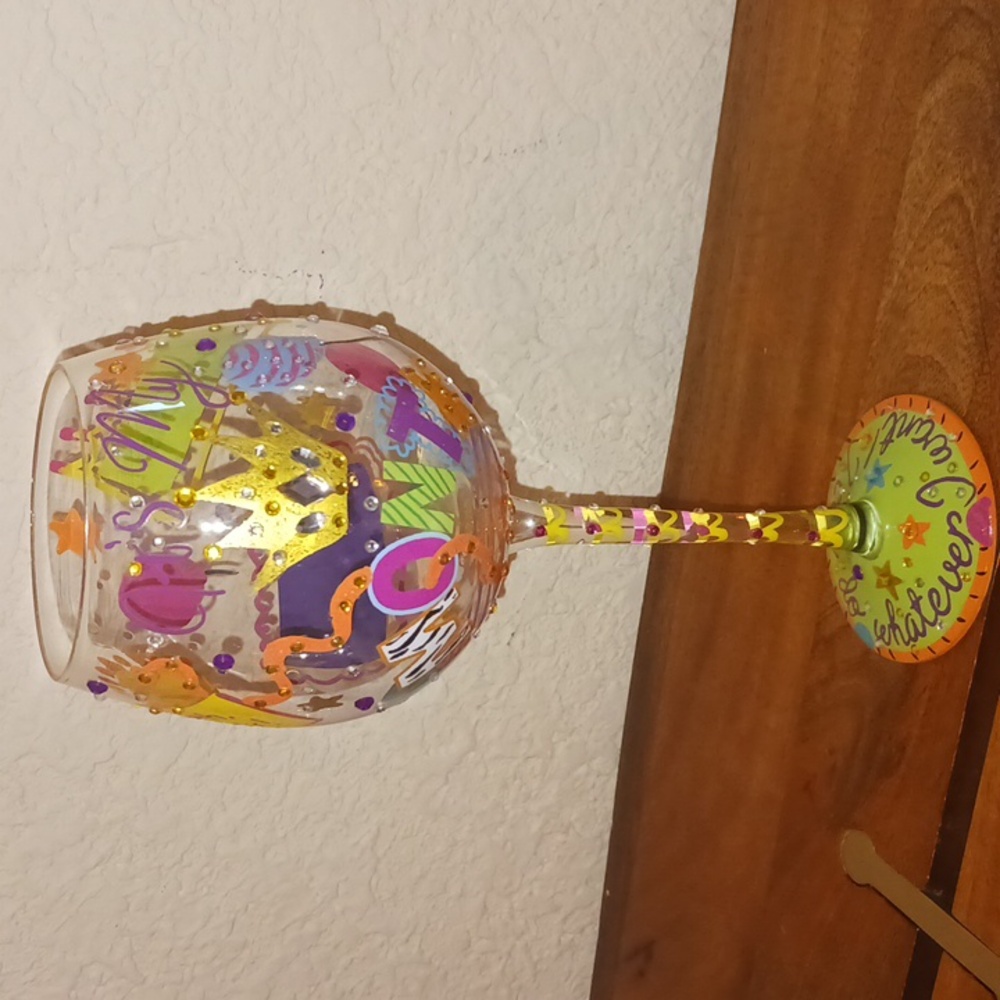 LOLITA "Birthday" wine glass - Picture 2 of 10